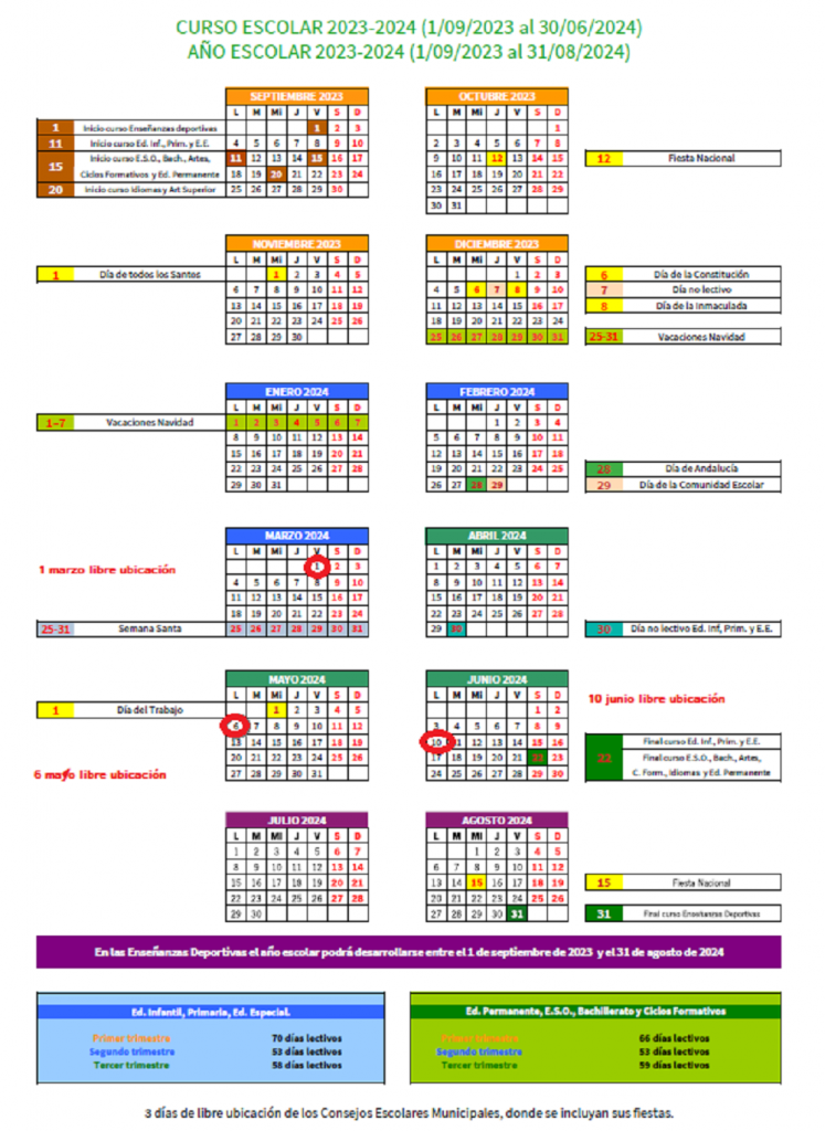 Calendario 2023-24